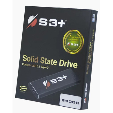 S3+ S3SSDE240 unità esterna a stato solido 240 GB Nero