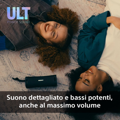 Sony ULT FIELD 1 - Speaker portatile wireless Bluetooth con ULT POWER SOUND, bassi potenti, IP67, impermeabile, antipolvere, antiurto, batteria da 12 ore, qualità chiamata chiara, anche da esterno, viaggio