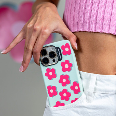 Case & Me Jelly custodia per cellulare 17 cm (6.7") Cover Blu, Rosa