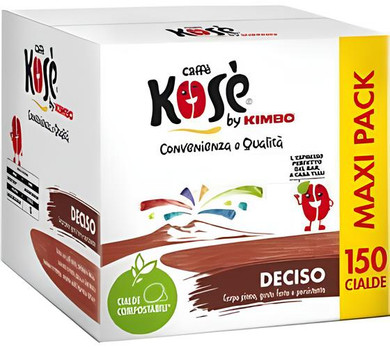 Kosè by Kimbo Cialde ESE 44mm Deciso 150 pz - Compostabili