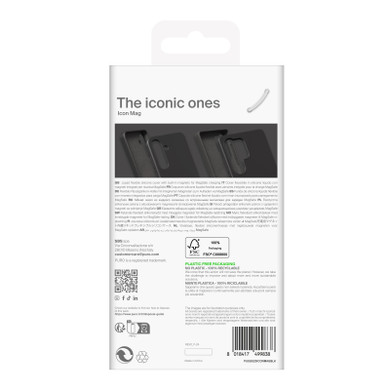 PURO PUSGS25ICONMAGBLK custodia per cellulare 15,8 cm (6.2") Cover Nero