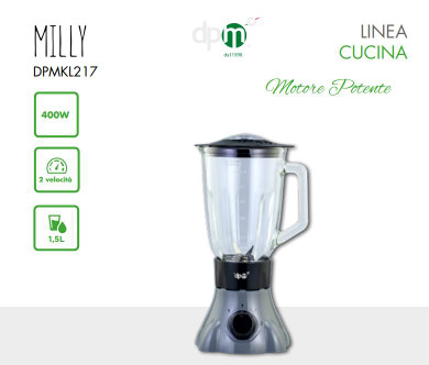 Frullatore con Bicchiere in Vetro 400W MILLY