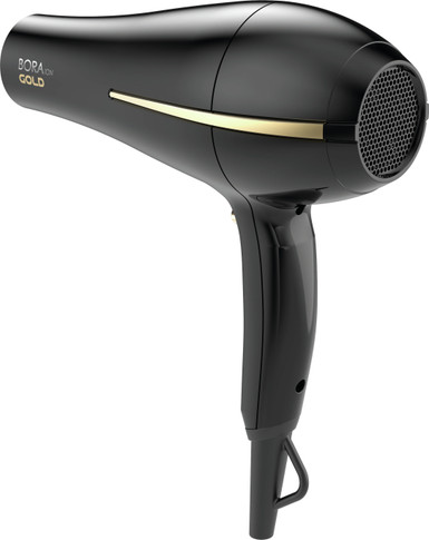 GA.MA Phon Bora Ion Gold: Griglia rivestita in olio d'argan, capelli idratati e morbidi, 2200 W, Motore Dc Ultraleggero, 6 combinazioni di temperatura e velocità, colpo d'aria fredda, inclusi 1 bocchetta e 1 diffusore