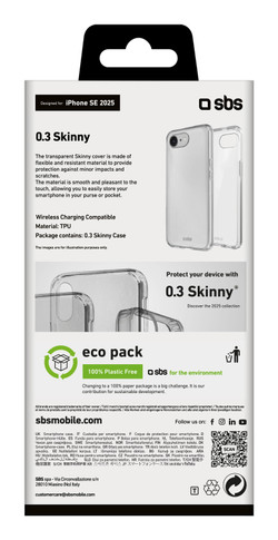 SBS TESKINIPSE25T custodia per cellulare 15,5 cm (6.1") Cover Trasparente