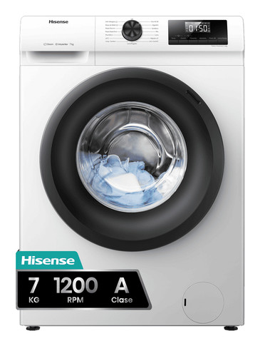 Hisense WFQP701219VM lavatrice Caricamento frontale 7 kg 1200 Giri/min Bianco