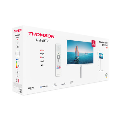 Thomson 32HA4M44 TV e monitor portatile TV portatile Bianco 81,3 cm (32") 1366 x 768 Pixel