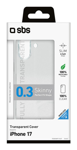 SBS TESKINIP1763T custodia per cellulare 15,9 cm (6.28") Cover Trasparente