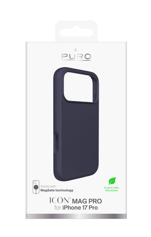 PURO ICON MAG PRO custodia per cellulare 16 cm (6.3") Cover Blu scuro