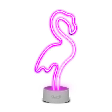 Luneonflam Luce Decorativa LED Neon Flamingo – Rosa