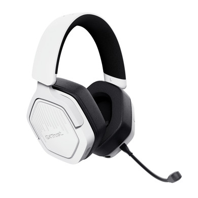 Trust GXT 493W Carus Auricolare Con cavo e senza cavo A Padiglione, Casco Gaming USB Type-C / USB Type-A Bluetooth Bianco