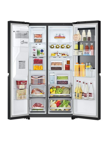 LG InstaView GSGV80EPLL frigorifero side-by-side Libera installazione 635 L E Nero