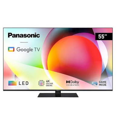 Panasonic TV LED 55" 4K Ultra HD TN-55W70AEZ Google TV, HDR, Dolby Atmos, Wi-Fi 6, HDMI 2.1