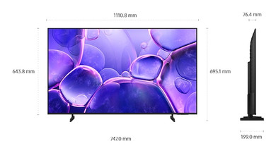 Samsung U8000F UE50U8072FUXXH TV 127 cm (50") 4K Ultra HD Smart TV Wi-Fi Nero