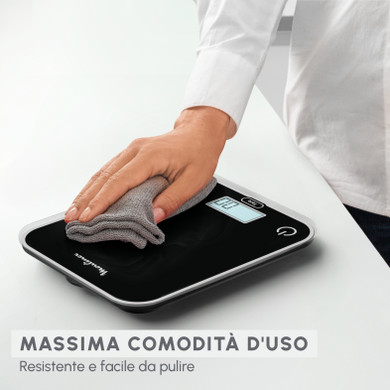 Moulinex BN50U5 bilancia da cucina Nero Superficie piana Rettangolo Bilancia da cucina elettronica