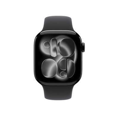 Apple Watch Series 11 GPS 42mm Cassa Alluminio Jet Black con Sport Band Nero - S/M