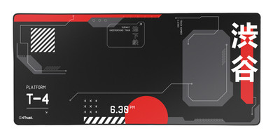 Trust GXT 759 XXL Tappetino per mouse per gioco da computer Nero, Rosso