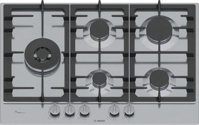Bosch Serie 6 PCS7A5I90 Piano cottura a gas 75 cm 5 fuochi Acciaio Inox