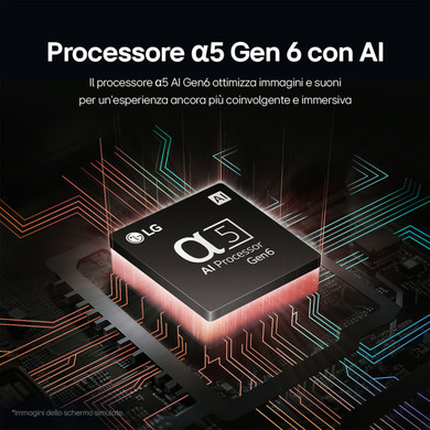 LG FHD 43LR6000LA TV Serie LR6000 43'' 2K, α5 Gen6, HDR10, 20W, 2 HDMI con Game Optimizer, webOS23