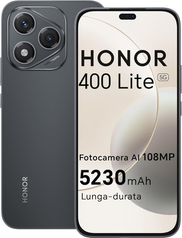 Honor 400 Lite 5G Smartphone 6.7" 256GB RAM 8GB Fotocamera 50MP Dual SIM Android BLACK OM
