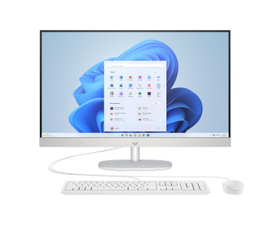 HP 27-cr0061nl Intel® Core™ i5 i5-1335U 68,6 cm (27") 1920 x 1080 Pixel PC All-in-one 16 GB DDR4-SDRAM 512 GB SSD Windows 11 Home Wi-Fi 6 (802.11ax) Bianco