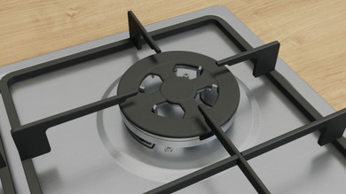 Bosch Serie 4 PGH6B5K60 Piano cottura a gas 60 cm 4 fuochi Acciaio Inox