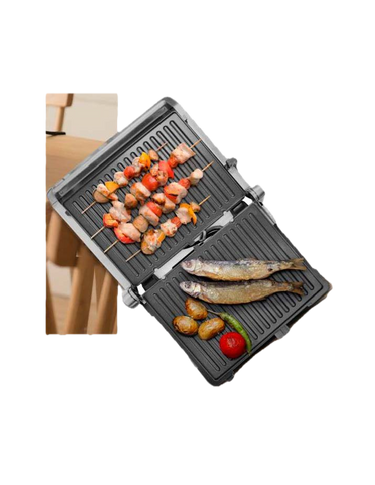Master Bistecchiera 2 Piastre 2000W Inox con Piastre Estraibili
