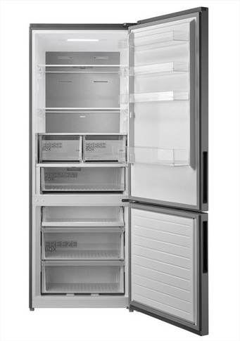 Midea MDRB593FGE46 Frigorifero Combinato 435L No Frost Acciaio Inox