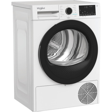 Whirlpool C WD R47M WBS IT, Capacità 7kg, classe C, colore White, Display digitale XL, porta nera, Slim | Profondità mobile: 46 cm, Wi-Fi