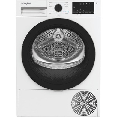 Whirlpool C WD R47M WBS IT, Capacità 7kg, classe C, colore White, Display digitale XL, porta nera, Slim | Profondità mobile: 46 cm, Wi-Fi
