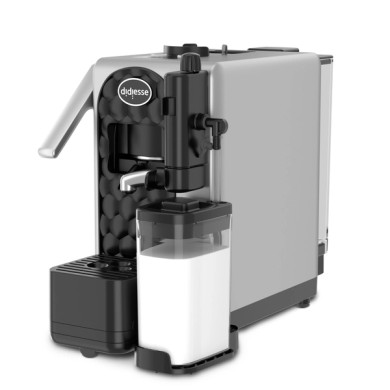 Didiesse Macchina Caffè a Cialde Milkside – Sistema ESE 44mm con Cappuccinatore Integrato – Silver