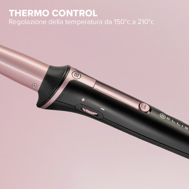 Bellissima Imetec Iconic Curls, ferro arricciacapelli, rivestimento in ceramica, forma conica per ricci stretti e morbidi, temperatura 150°C/210°C, cono 13/25 mm, guanto termico, adatto a tutti i capelli