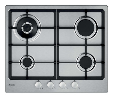 Zoppas EZPG604GXH Acciaio inox Da incasso 60 cm Gas 4 Fornello(i)