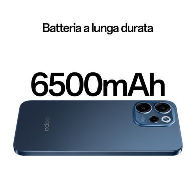 OPPO Reno15 F 5G AI Smartphone, Tripla fotocamera 50+8+2MP, Selfie 50MP, Display 6.57” 120HZ AMOLED FHD+, 6500mAh, RAM 8GB(Esp2GB/4GB/8GB)+ROM 256GB [Versione Italia], Twilight Black