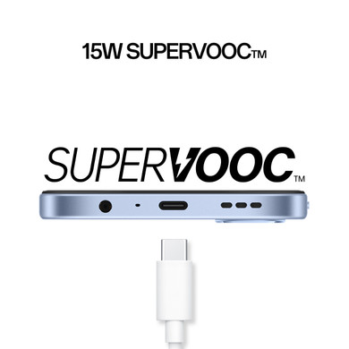 OPPO A6k AI Smartphone, doppia fotocamera 13MP+QVGA, Selfie 5MP, Display 6.75” 120HZ IPS HD+, 6100mAh, RAM 4GB(Esp1GB/2GB/4GB)+ROM 256GB [Versione Italia], Crystal Blue