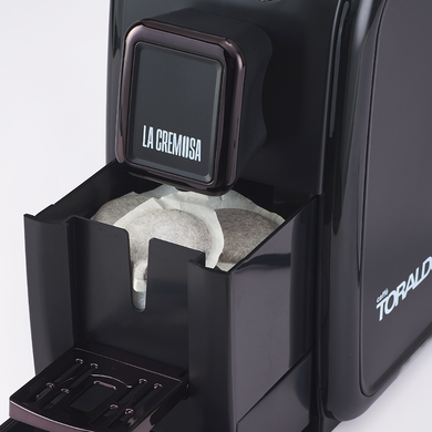 Toraldo La Cremosa Macchina Caffè a Cialde Nero 1100W 19 Bar