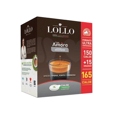 Lollo Caffè Amore Assoluto Cialde Compostabili ESE 44 mm 165 pz