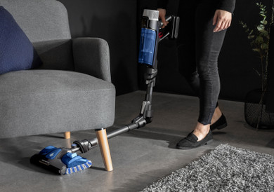 Rowenta RH20C2 Aspirapolvere a bastone 2 in 1 Batteria Secco e bagnato Senza sacchetto 0,4 L 250 W Nero, Blu