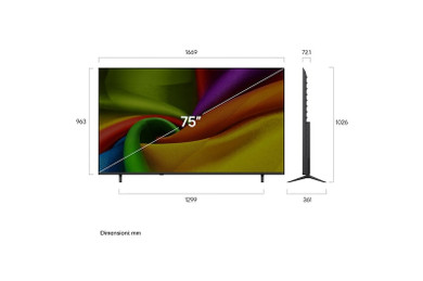 LG NANO 4K UHD AI 75NU850B6LA 190,5 cm (75") 4K Ultra HD Smart TV Wi-Fi Nero