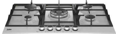 Beko HIAW75225SXE Acciaio inox Da incasso 75 cm Gas 5 Fornello(i)