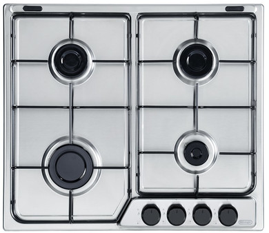 De’Longhi FFA 46 ASV piano cottura Acciaio inox Da incasso 60 cm Gas 4 Fornello(i)