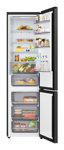 LG GBBSJ20DEP Frigorifero combinato Fit & Max 60 cm | Classe D, 375 L | AI Inverter, Wi-Fi, Door Cooling, Total No Frost | Matte Black