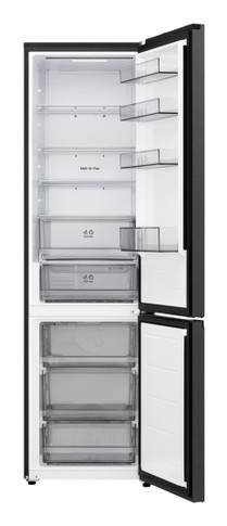 LG GBBSJ20DEP Frigorifero combinato Fit & Max 60 cm | Classe D, 375 L | AI Inverter, Wi-Fi, Door Cooling, Total No Frost | Matte Black
