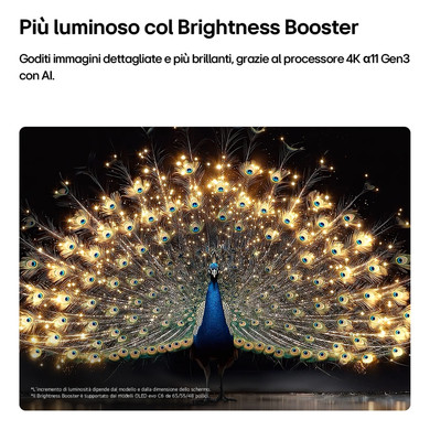LG OLED evo AI 55'' Serie C6 OLED55C65LA, 4K, Brightness Booster, Processore α11 Gen3, VRR 165Hz,G-Sync, SMART TV 2026