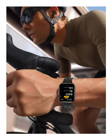 Honor InfoWear Watch 2i 4,7 cm (1.85") AMOLED 49.7 mm Digitale 390 x 450 Pixel Touch screen Nero