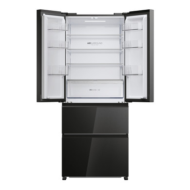 Haier HFR3718ENGB Libera installazione 402 L Nero