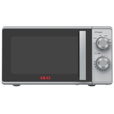 Akai AKMW204SL Microonde 20 lt con Grill 700W Grigio