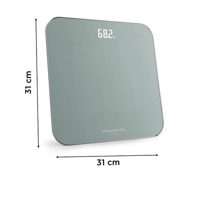Rowenta Classic 2.0, Bilancia Da Bagno, Schermo Invisibile Facile da Leggere, Eucalipto, BS1903