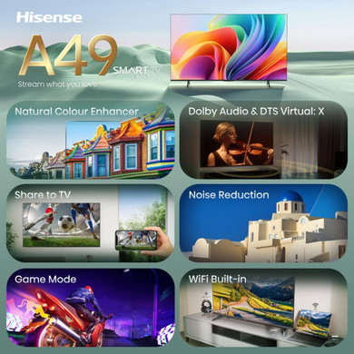 Hisense 40A49S 101,6 cm (40") Full HD Smart TV Wi-Fi Nero