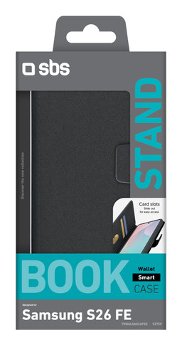 SBS TEWALSAS26FEK custodia per cellulare 17 cm (6.7") Custodia a borsellino Nero