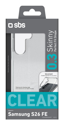 SBS Skinny custodia per cellulare 17 cm (6.7") Cover Trasparente